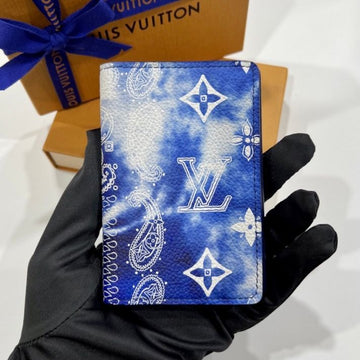 LOUIS VUITTON Monogram Bandana Pocket Organizer Blau M81413 57519051