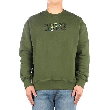 MAISON KITSUNE (LM00308KM0307 MILITARY GREEN) Herren Sweatshirt 57626140