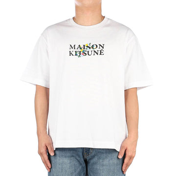 Maison Kitsune (LM00115KJ0119 WHITE) Men's Short Sleeve T-Shirt 57626346