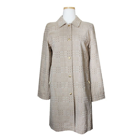 Burberry Beige Jacquard Coat 44, 55 57644742