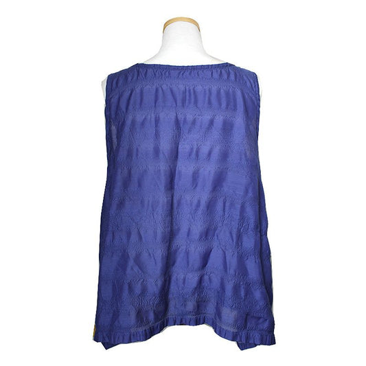 ISSEY MIYAKE me ブルーフレアノースリーブトップス 55, 66 57645112