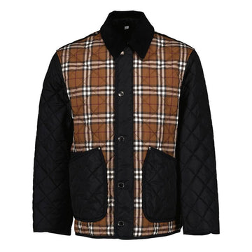 BURBERRY Weavervale Vintage Check Quilted Jacket Dunkelbirke Braun 8070391 57671000