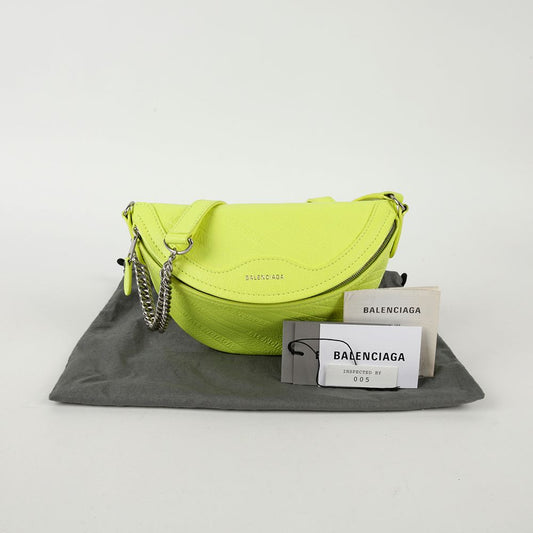 Balenciaga 565510 Neon Leather Souvenir Belt Bag 57354102