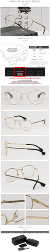 Versace VE1279 1002 Round Metal Frame Glasses 60871573 [P]