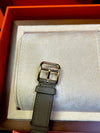 Hermes H Hour Gold Etoupe Double Strap Watch 57826601 [P]