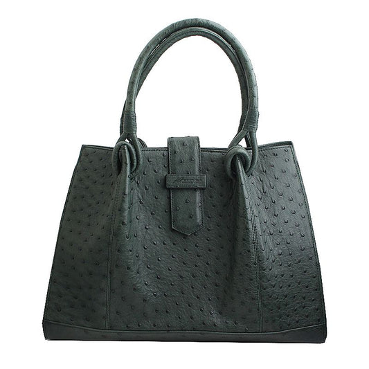Other Brand Ostrich Leather Tote Bag in Green 57899226