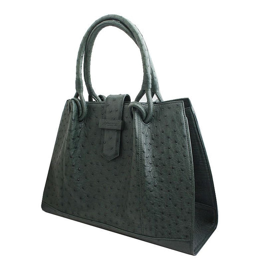 Other Brand Ostrich Leather Tote Bag in Green 57899226
