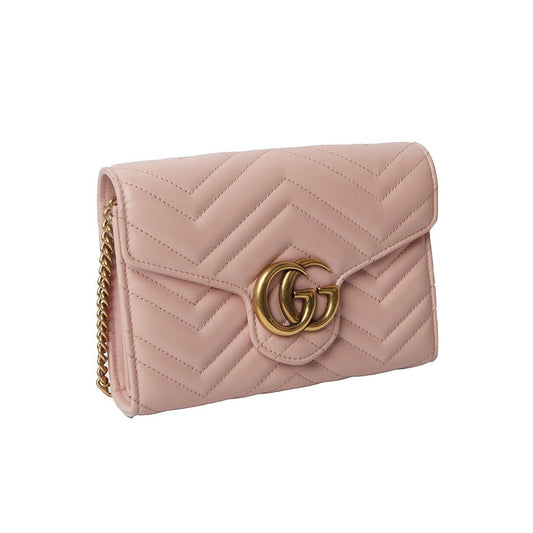 GUCCI GGマーモント マトラッセ ミニ クロスボディバッグ/30920 58046949