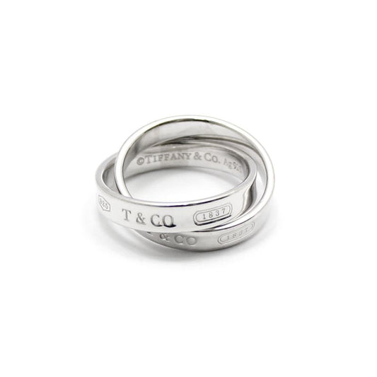 Tiffany & Co Sterling Silver 1837 Interlocking Circle Ring Size 8 58120258