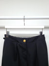 LOUIS VUITTON ブラックゴールドボタンサイドジッパージョガーパンツ 58166647 [P]