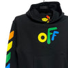 OFF WHITE キッズ ブラック レインボー フーディ OBBB001F21FLE0011084 58263696 [P]