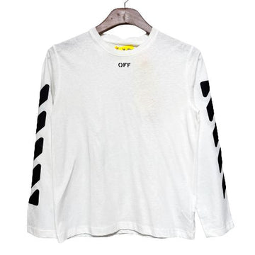 OFF WHITE Kinder Weiß Langarm T-Shirt OBAB001F21JER0010110 58272009
