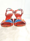 Hermes Multicolor Fabric Open Toe Slingback 230mm(36) 58273429 [P]