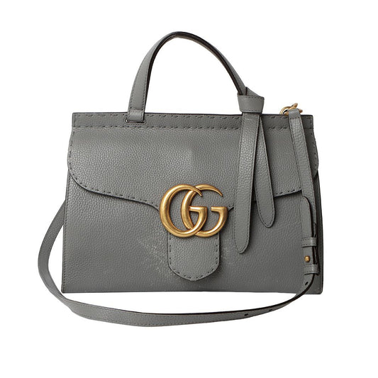 GUCCI 421890 GGマーモント トップハンドル スモール ショルダーバッグ /30942-1 58340537