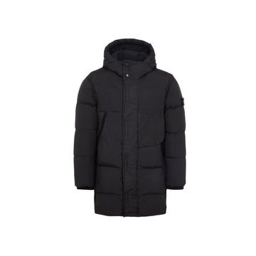 STONE ISLAND クリンクルラプスパディングジャケット ブラック 791570323 V0029 58384804