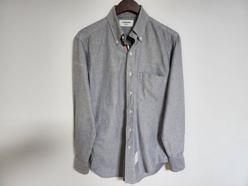 THOM BROWNE Dreistreifen versteckte Hemd 1 58387260