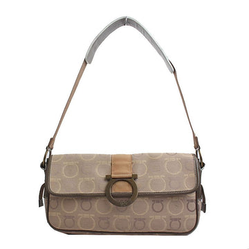 Salvatore Ferragamo Gancini Jacquard Shoulder Bag 58415435