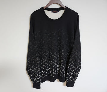 LOUIS VUITTON ブラック マルチ モノグラム ニット RM211Q XL 58463329