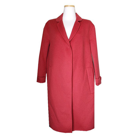 Burberry Pale Red Wool Blend Coat 55 58519281