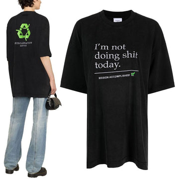 VETEMENTS Slogan-Druck T-Shirt mit kurzen Ärmeln UE63TR320B 58554720