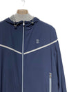 BRUNELLO CUCINELLI ブルネロ クチネリ ネイビー ロゴ フード ウィンドブレーカー 35518238 [P]