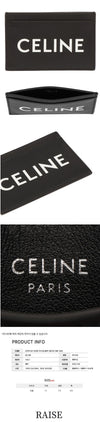 CELINE ロゴプリントカードケース ブラック 10B703 DMF 38SI 58656120 [P]