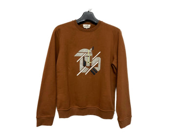 HERMES Braune Mehrfarben Leder Sweatshirt 58688506