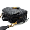 GUCCI GG マーモント マトラッセ トップハンドル ショルダーバッグ (498100) 58756736 [P]