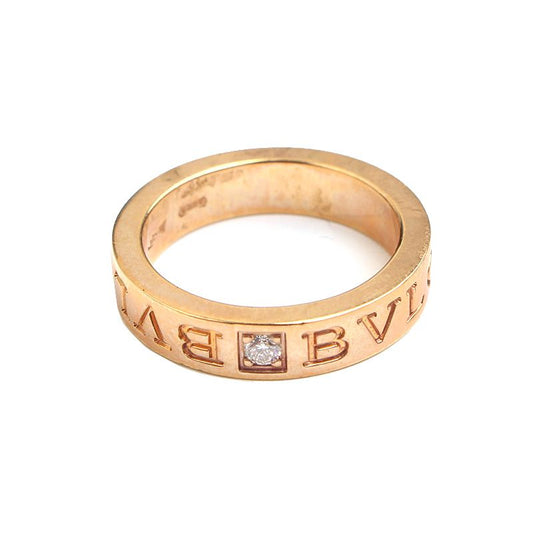 Bulgari Rose Gold Ring 18K 750 Size 7 58763536