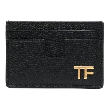 TOM FORD Metalllogo schwarzes Kartenetui 10 x 7 cm 58819200