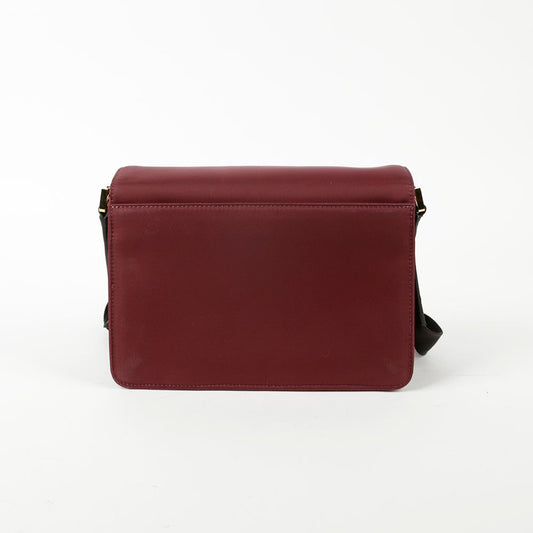 Marni Medium Burgundy Soft Nylon Trunk Shoulder and Crossbody Bag 58649023 [P]