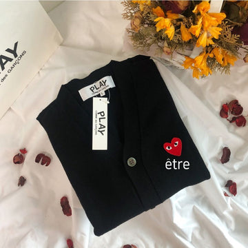 COMME DES GARCONS Cardigan mit rotem Wappen aus Wolle für Herren 58857292 [P]