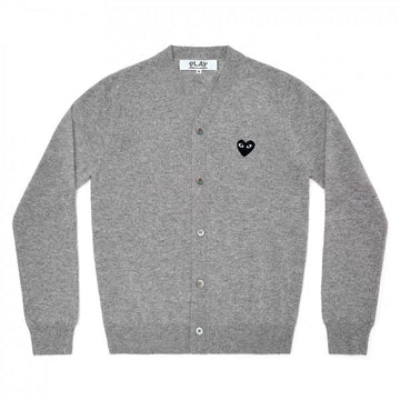 COMME DES GARCONS プレイ ウール カーディガン 赤ワッペン 58859900