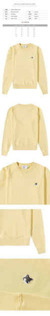 MAISON KITSUNE Fuchs Kopf Patch Sweatshirt Hellorange IM00310KM0001 P810 58896986 [P]