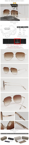 DITA Titan Sonnenbrille DTS144 A 02 Luxus Boeing MODDICT Doppelbrücke 62374444 [P]