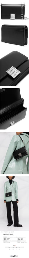 GIVENCHY 4G スモール チェーン クロスボディバッグ ブラック BB50HEB15S 001 47164044 [P]