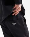 Prada Triangle Logo Black Wool Pants 59020241 [P]