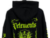 VETEMENTS Schwarzer Hoodie mit gelbem Logo Oversized 59226985 [P]
