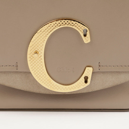 CHLOE Mini Graue Leder C PERSO Tote- und Schultertasche 58836056