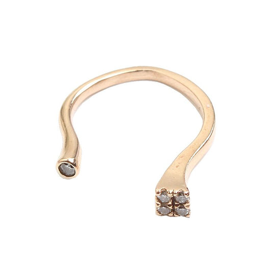 Other Brand Serpent Rose Gold Diamond Ring 14K 59334525