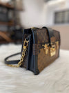 LOUIS VUITTON モノグラム リバース マルタージュ トランク ショルダーバッグ (M43596) 59457755 [P]