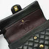 CHANEL A01112 Black Lambskin Golden Classic Medium Shoulder Bag 59459930 [P]