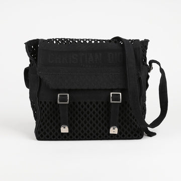 DIOR M1291VWRA Schwarz Mesh Camp Messenger Schulter- und Crossbody-Tasche 59331909