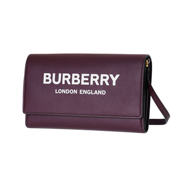 Burberry Logo Print Leather Wallet Crossbody Bag 80463091 59613717