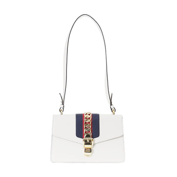 GUCCI Silvy Kleine Schultertasche Weiß 421882 59651327