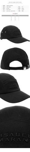 ISABEL MARANT 23FW TEDJI Logo Stickerei Baseballmütze Schwarz A2C08A BKBK 59678425 [P]