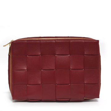 BOTTEGA VENETA トラベルケース クラッチ ダークレッド 680213 VCQC1 6358 59851107
