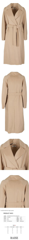 MAXMARA BELTET WOOL COAT BEIGE 2390161533 097 59864124 [P]