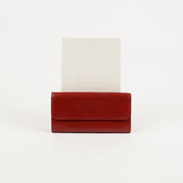 Maison Margiela Red Leather Flap Long Wallet S56UI0080 59731226