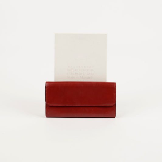 Maison Margiela Red Leather Flap Long Wallet S56UI0080 59731226